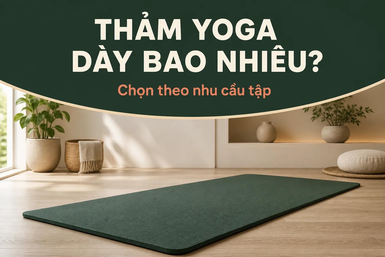 Thảm Yoga dày bao nhiêu? Chọn theo nhu cầu tập