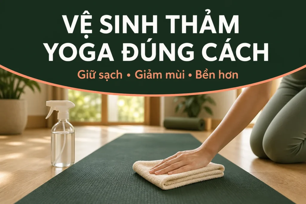 Hướng dẫn vệ sinh và bảo quản thảm Yoga đúng cách