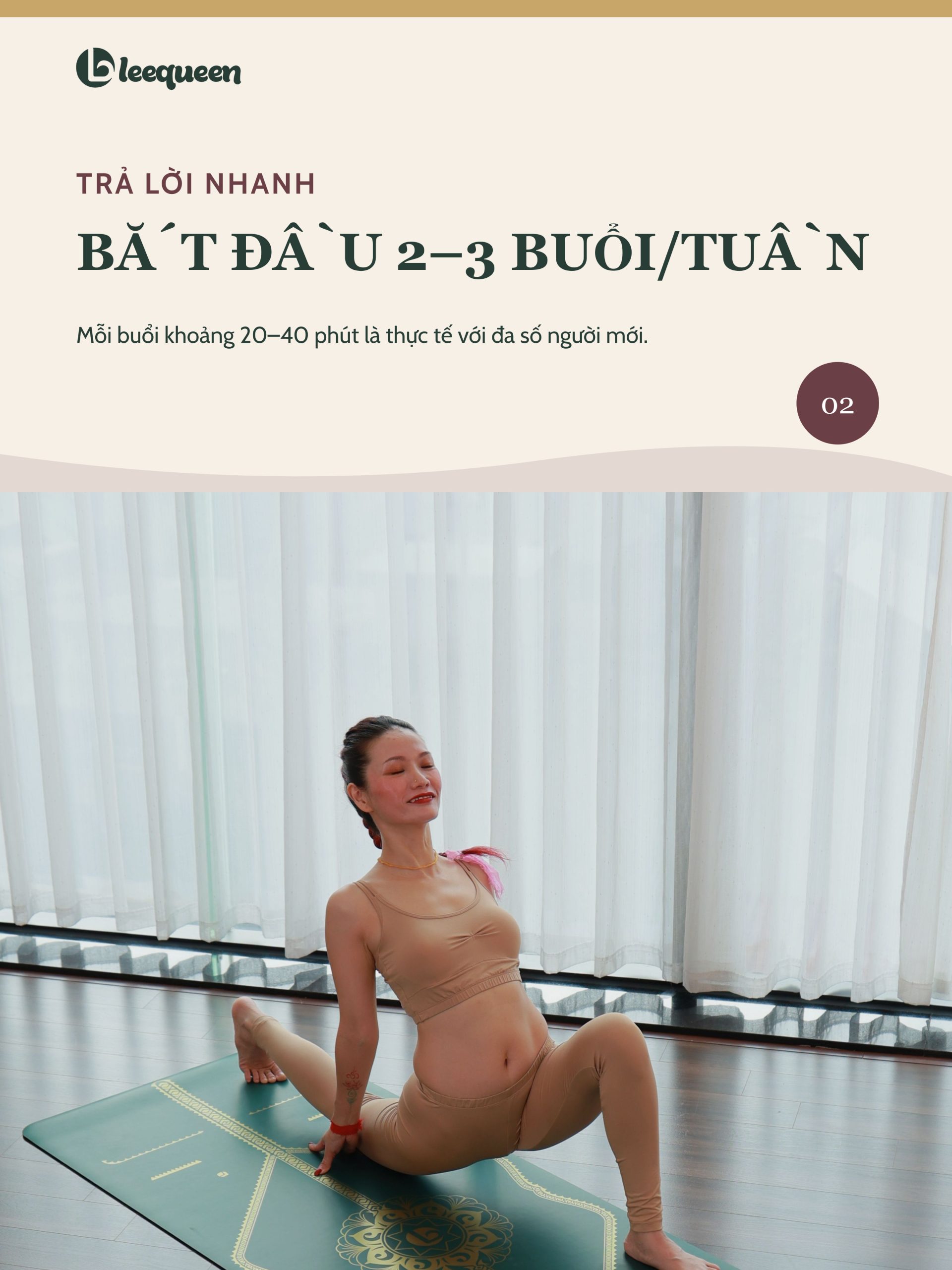 Gợi ý người mới bắt đầu tập Yoga 2 đến 3 buổi mỗi tuần