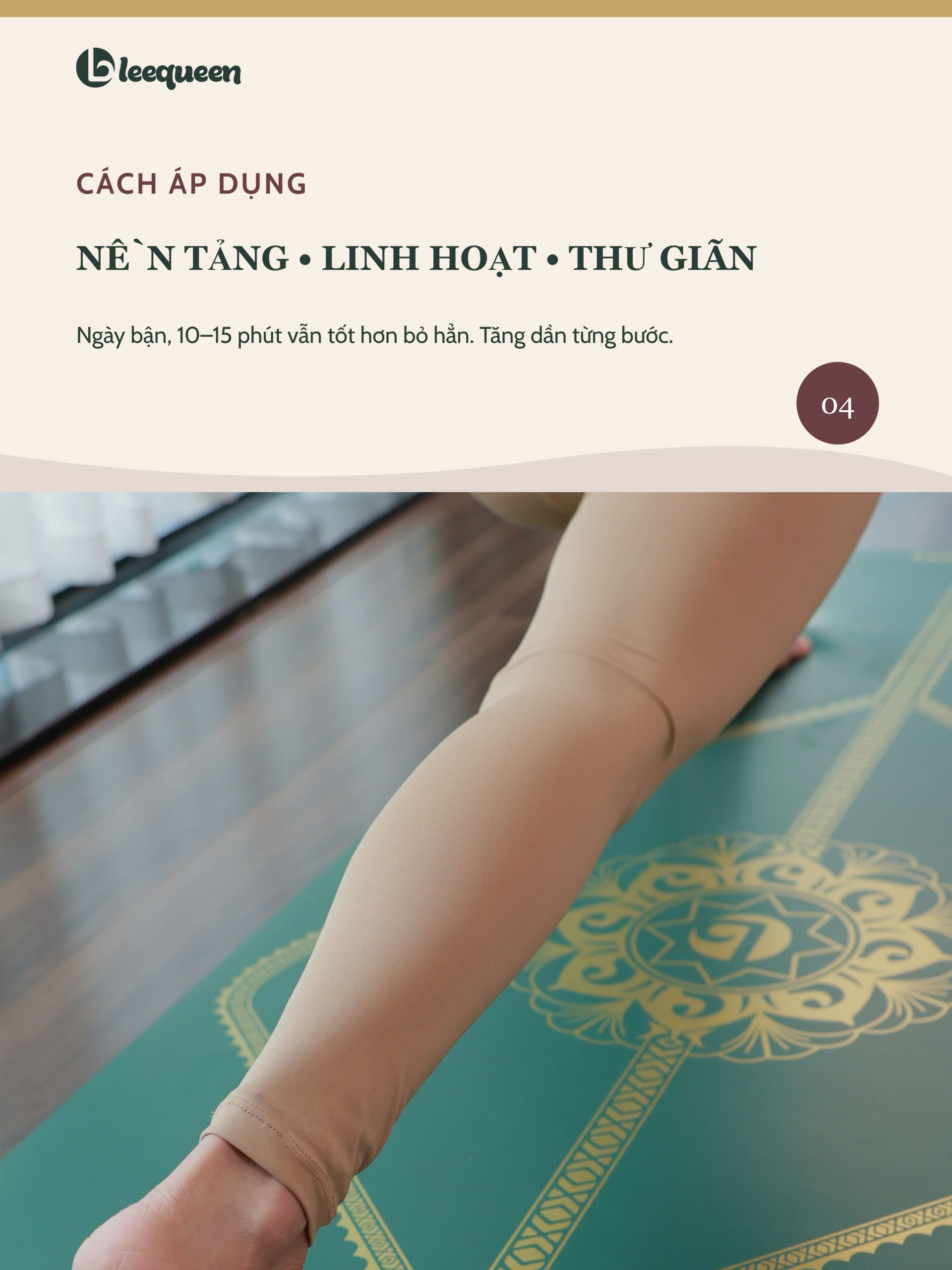 Lịch Yoga xen kẽ nền tảng linh hoạt và thư giãn
